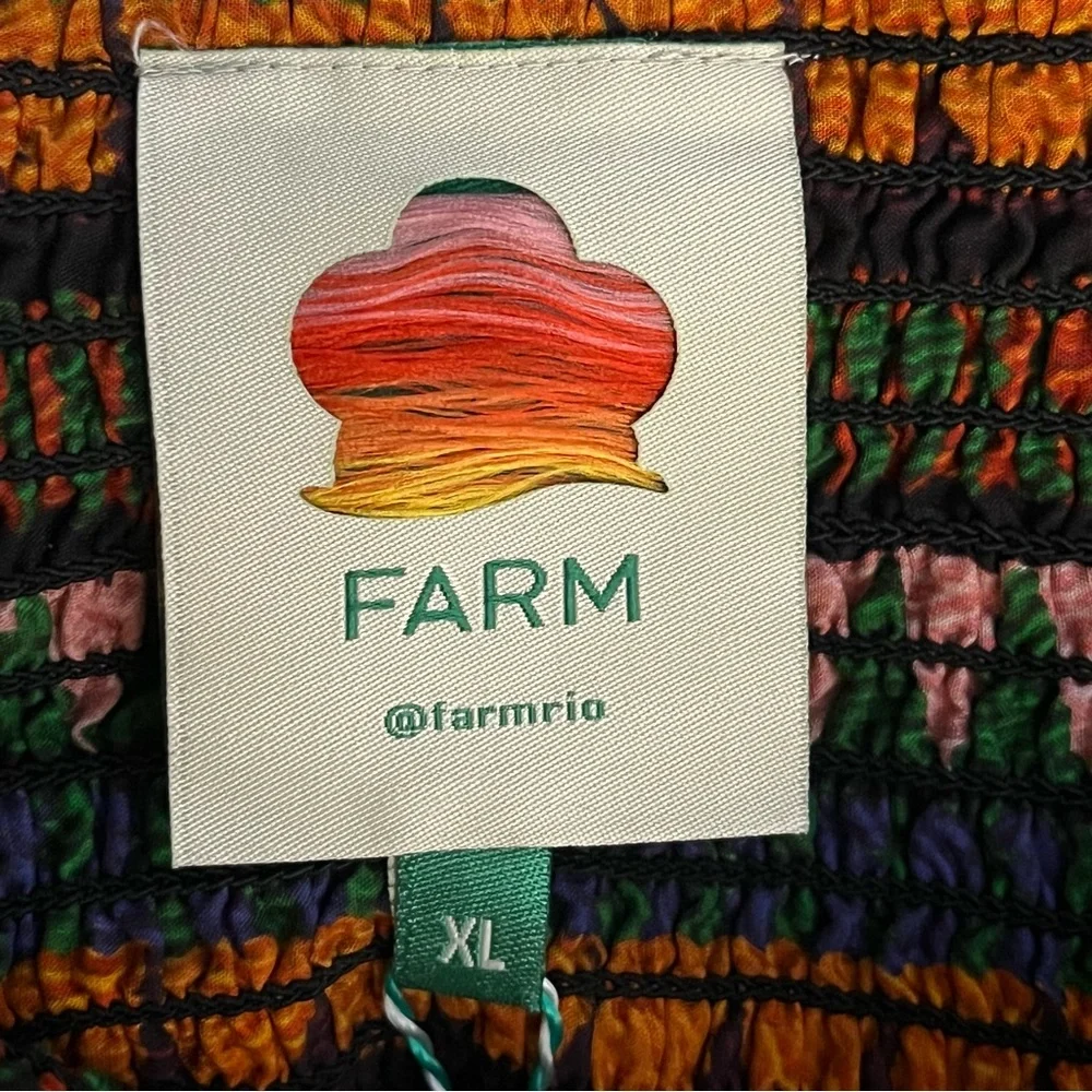 NWT Farm Rio Graphic Toucans Stripe Mini Skirt in Multi - Size XL - Picture 5 of 11